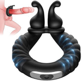 ABELE | 2 Motors Perineum Penis Ring with Vibration - Seductiva
